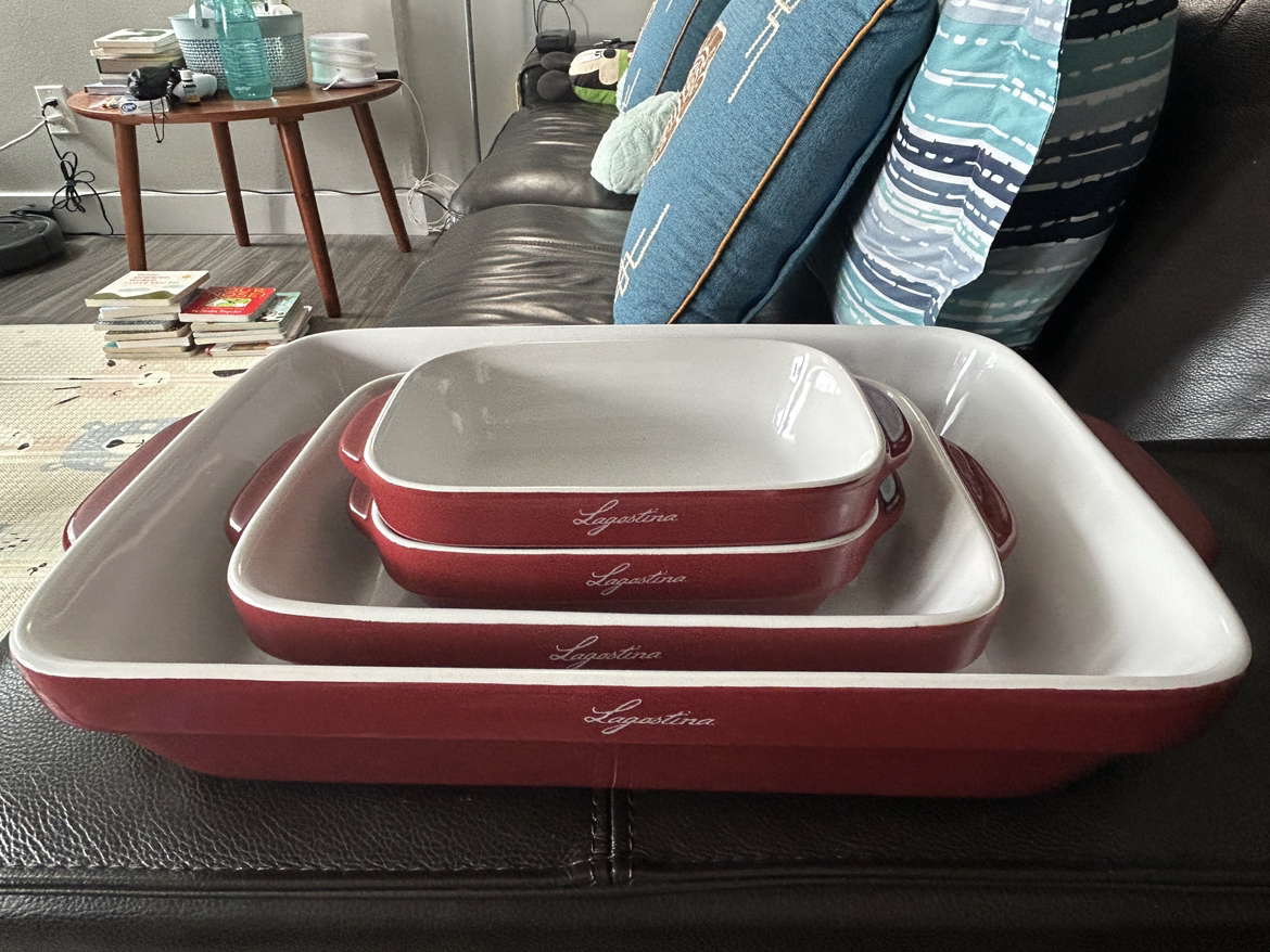 99% like-new Lagostina Ceramic Bakeware Set - photo 2