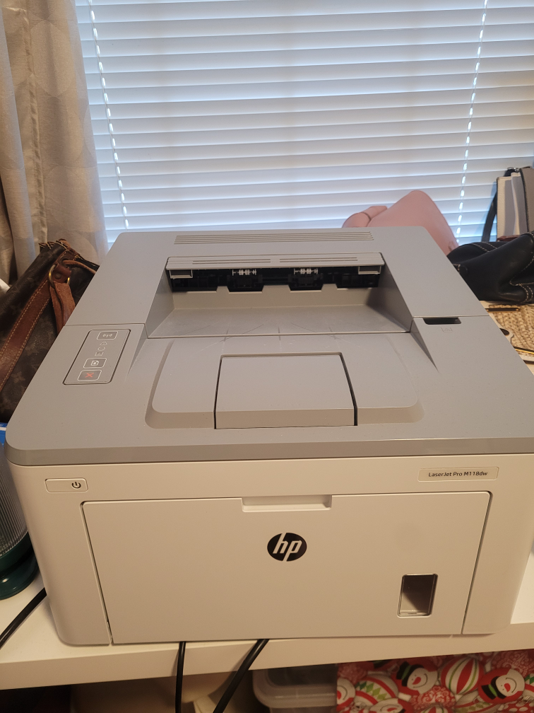 HP laser printer with toner pro m118dw
