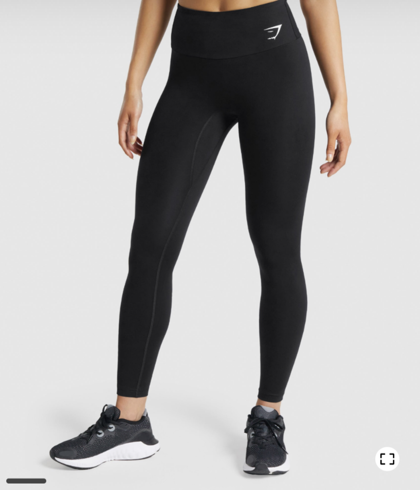 Gymshark Training Leggings (Black and Navy)