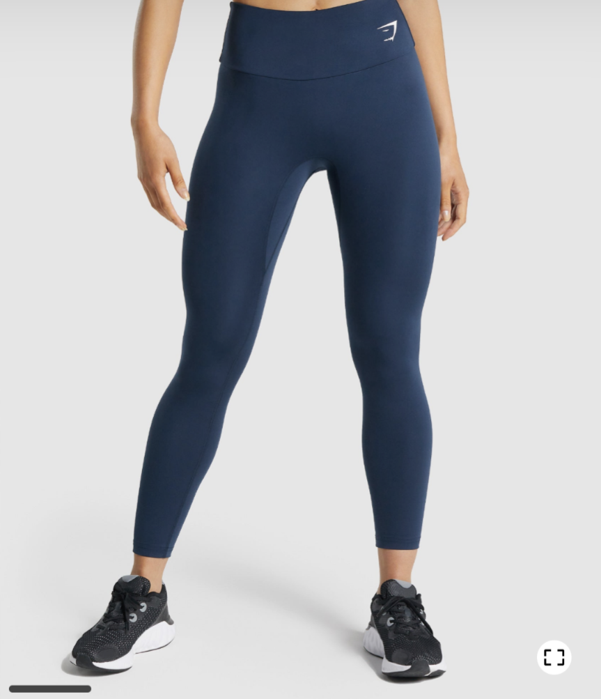Gymshark Training Leggings (Black and Navy) - photo 2