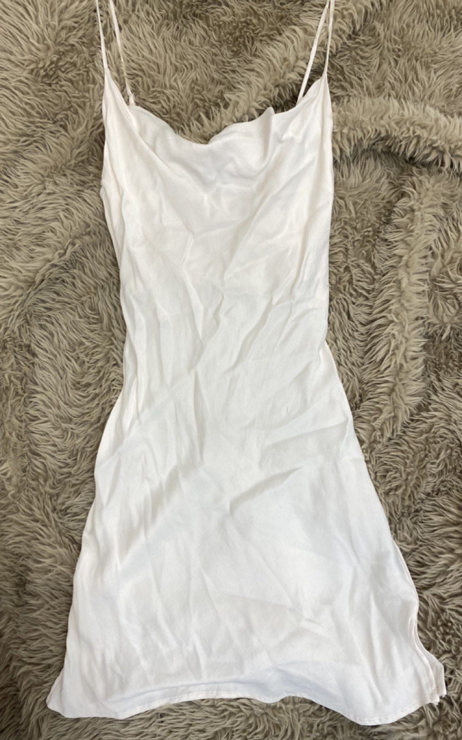 #freecycle Bershka — Satin Cowl Neck MINI DRESS image indicator(2)