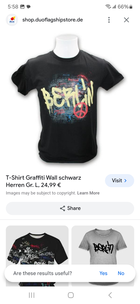 BERLIN GRAFFITI T-Shirt  #XXL Gender Neutral Fit. image indicator(5)