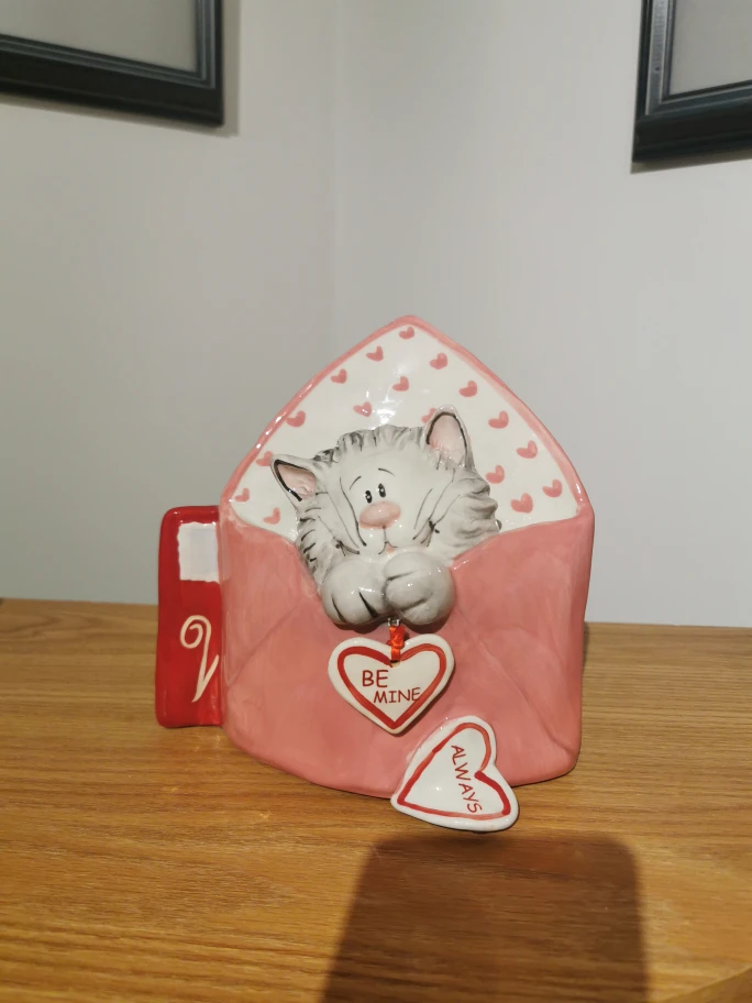 Blue sky clayworks sent with love kitten figurine 7 inch - photo 2