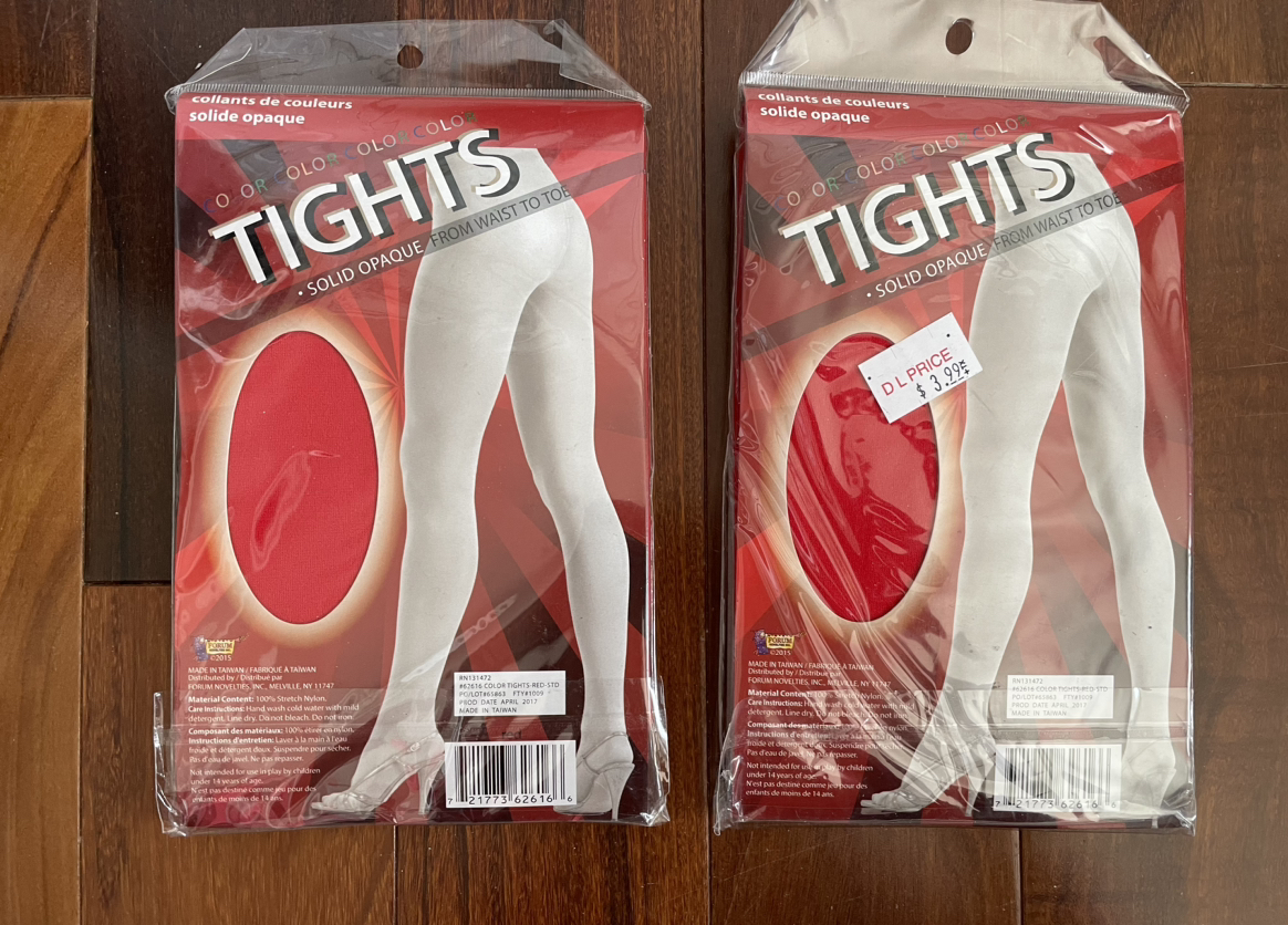 Variety pack of red tights - 2 for $5 or 1 for $3🎃 image indicator(5)