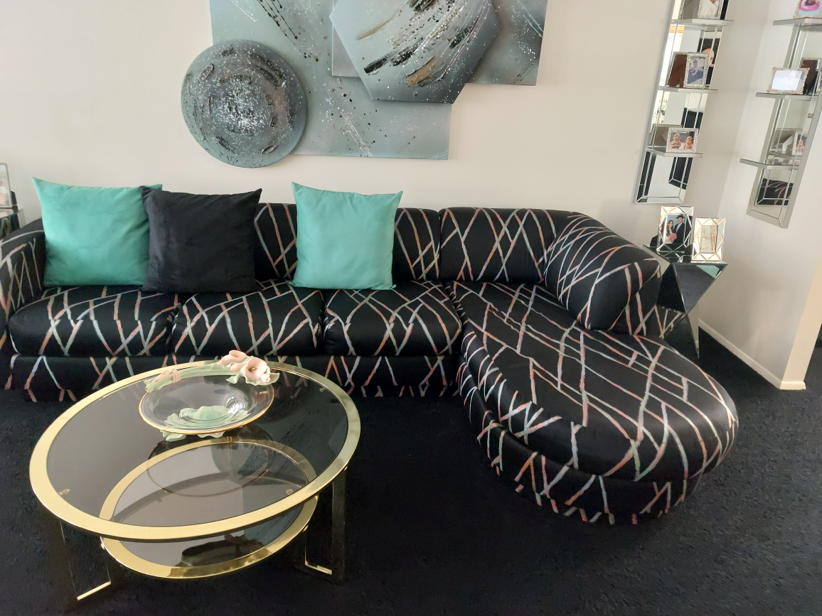 upholstery cotton 3 sectional with laying section size 9 feet