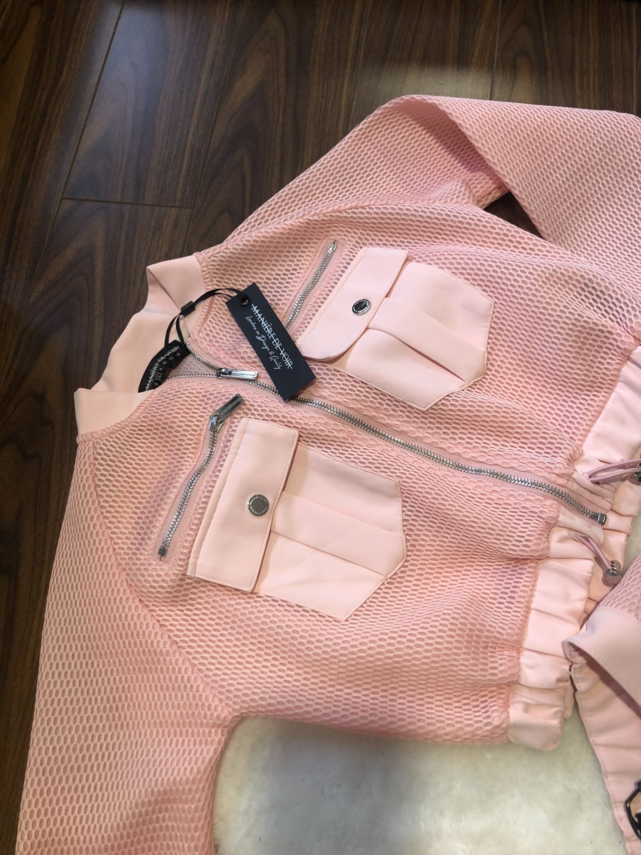 New with tags MDV set mesh Pink jacket and skirt - photo 5