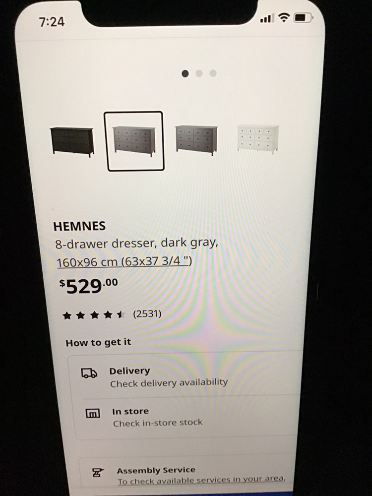 Ikea Hemnes 8drawer with mirror - photo 3