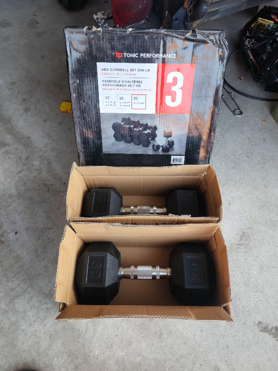 30lbs Hex Dumbbell Set-FREE DELIVERY WITHIN THE GTA thumbnail