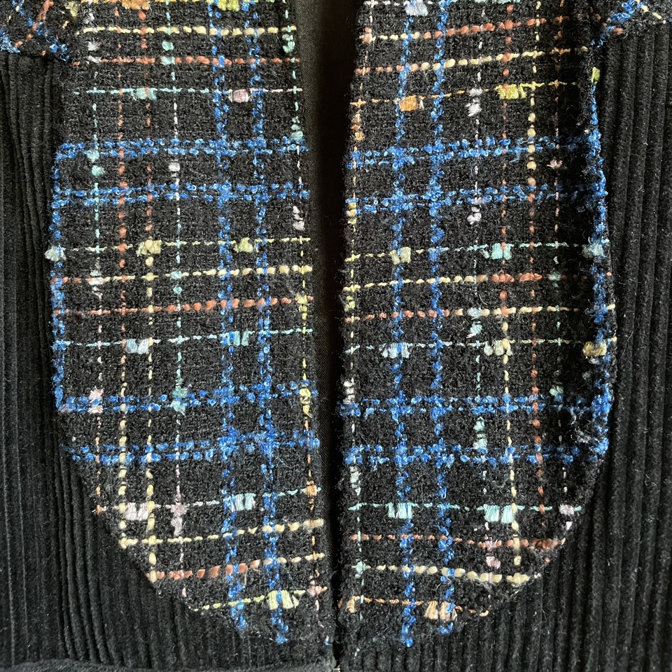 Vintage Corduroy Tweed mixed Blouse S/M image indicator(4)