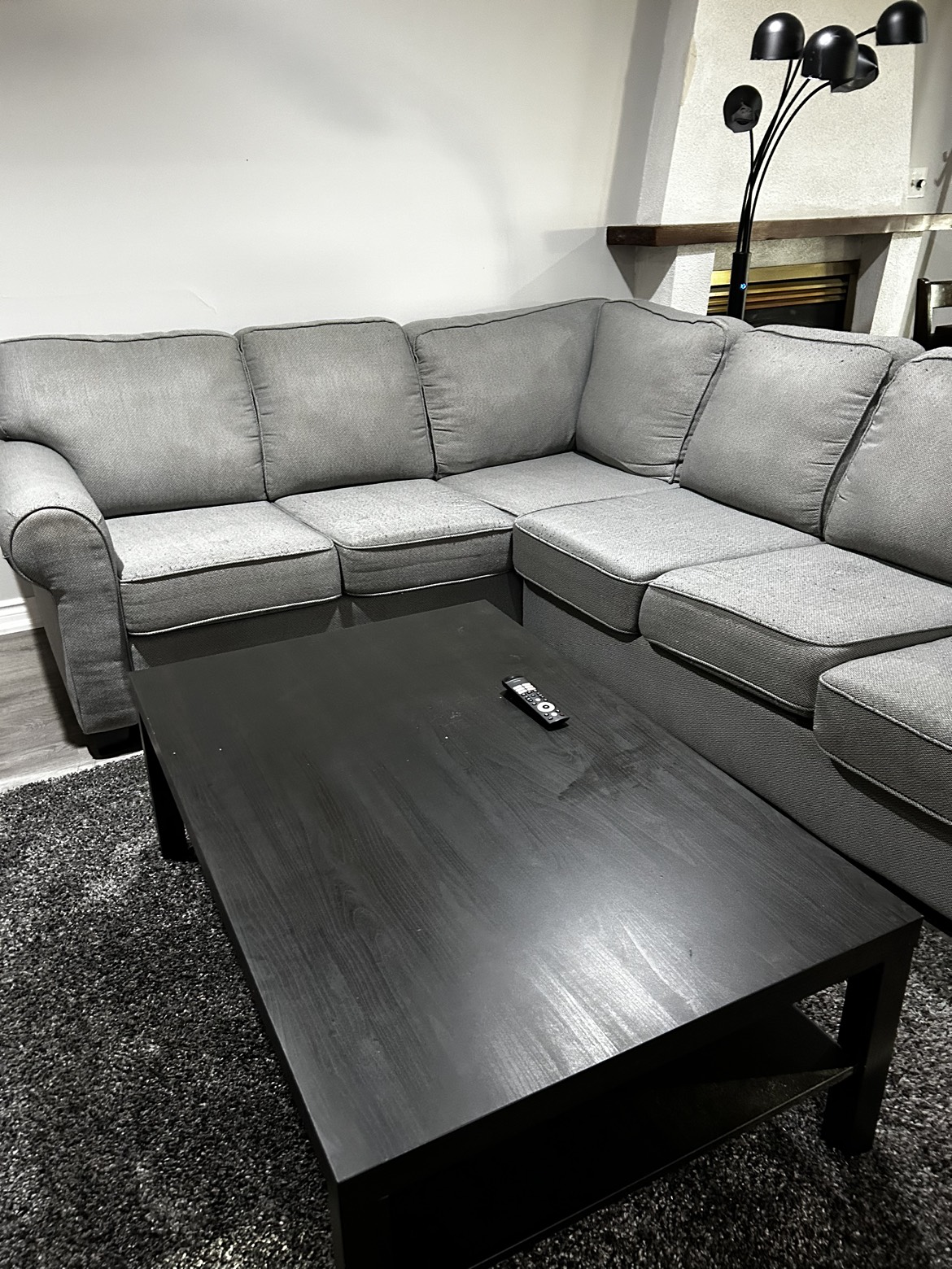 L shape sectional sofa 6 seats - photo 2