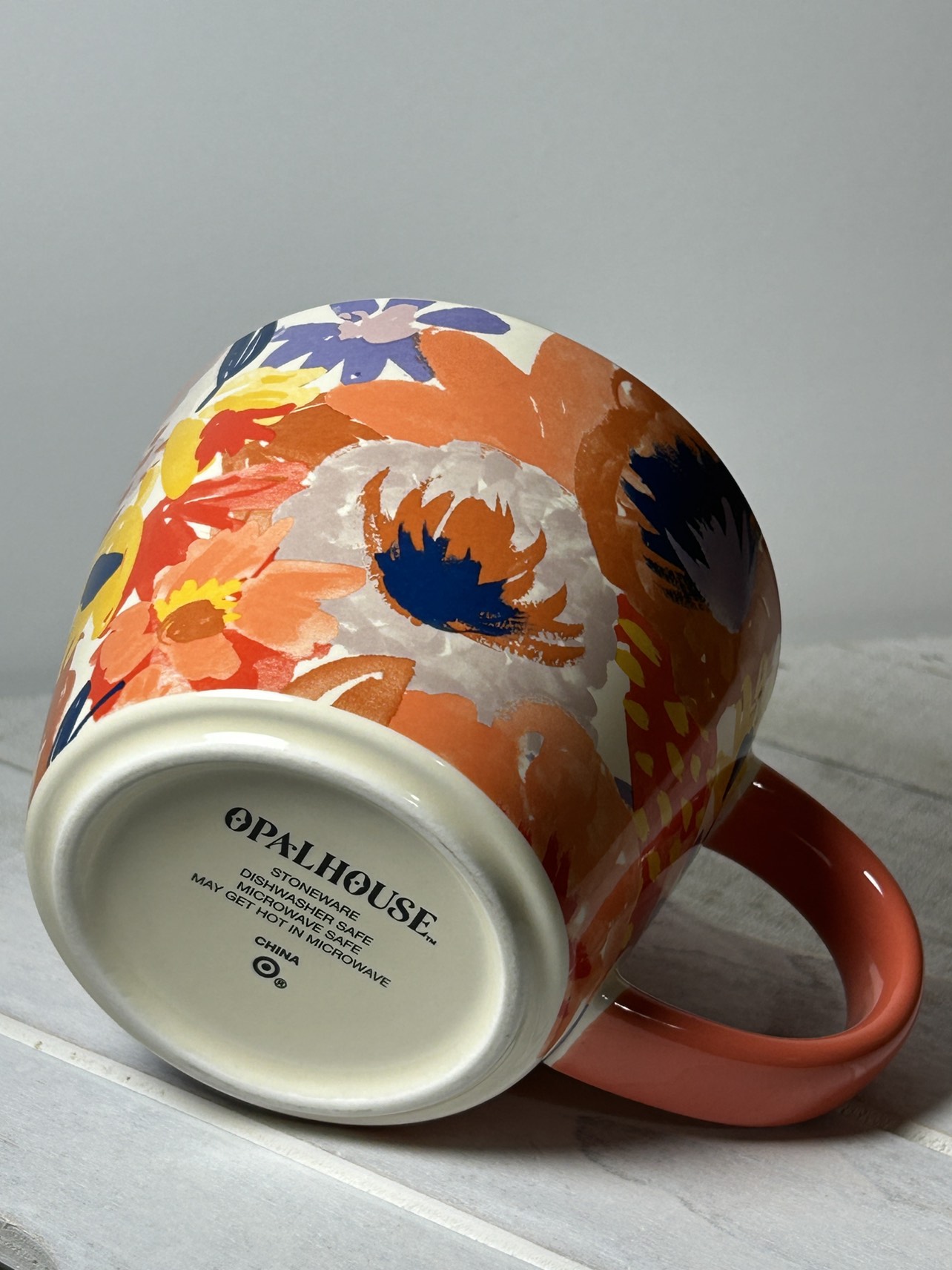 🥕 Opalhouse Stoneware Floral Coffee/Tea Mug Cup image indicator(2)