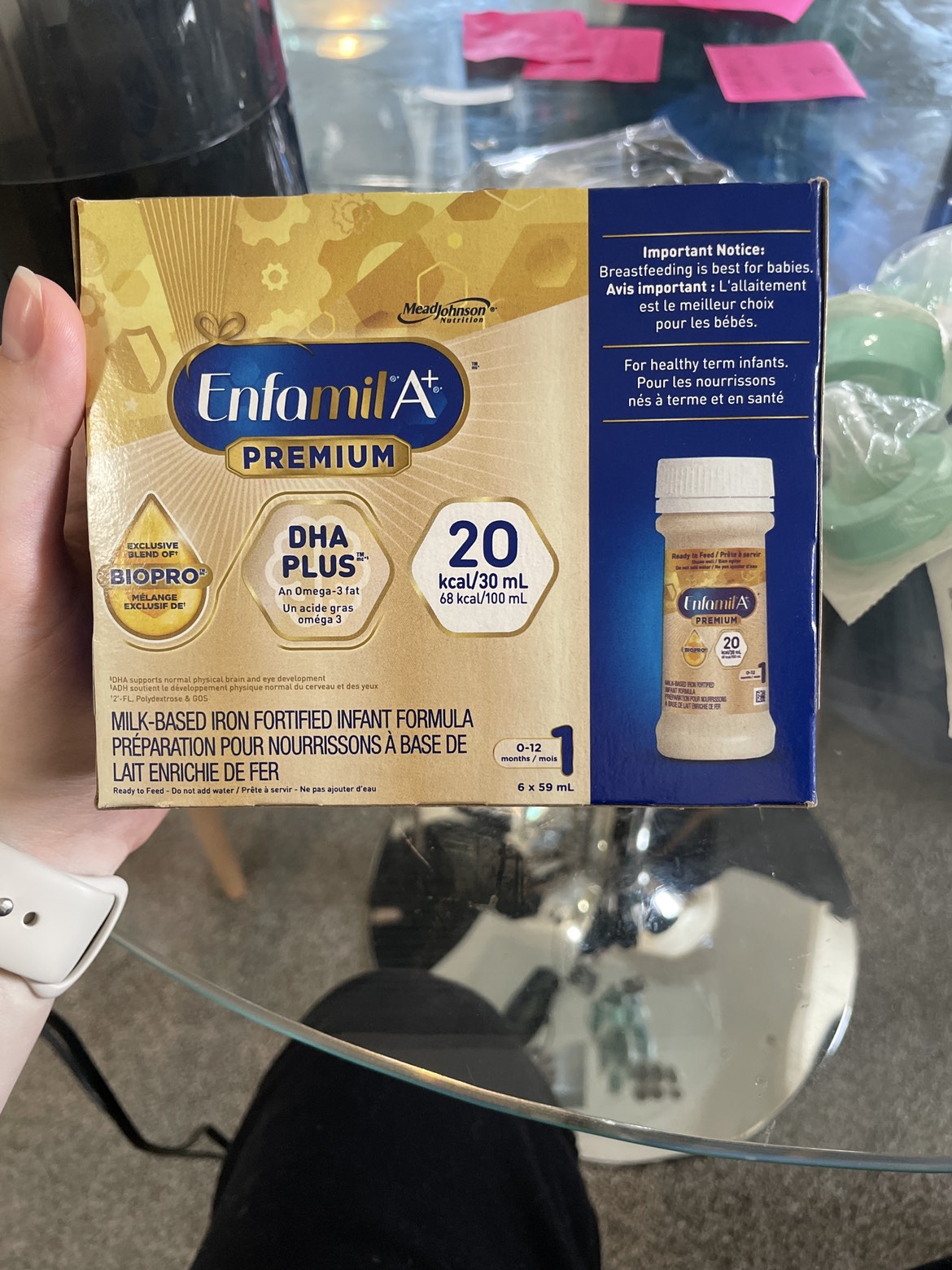 12 Enfamil A+ Premium premade formula bottles
