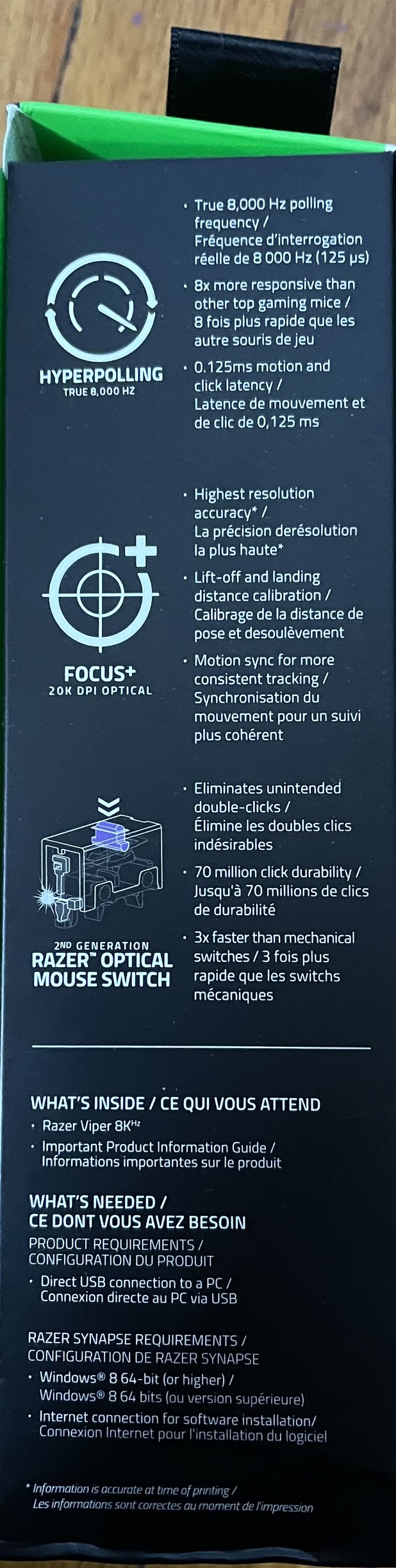 Razer Viper 8Khz Gaming Mouse image indicator(4)