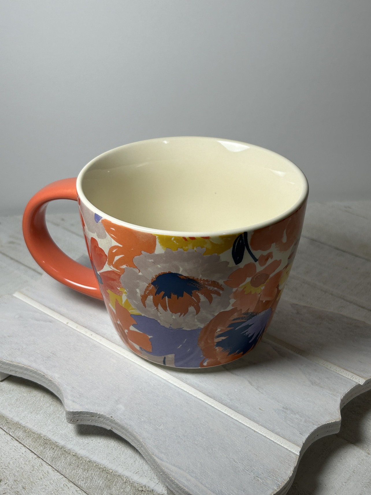 🥕 Opalhouse Stoneware Floral Coffee/Tea Mug Cup image indicator(3)
