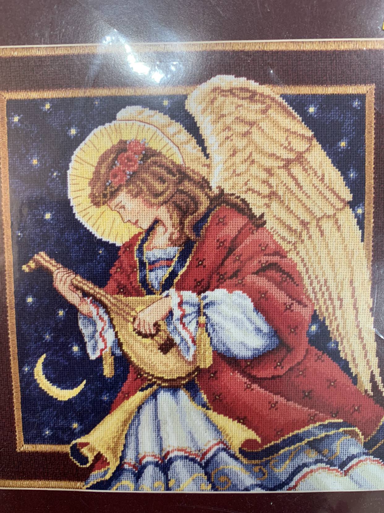 New Dimensions Stamped Needlepoint Kit “Melodic Angel” image indicator(2)