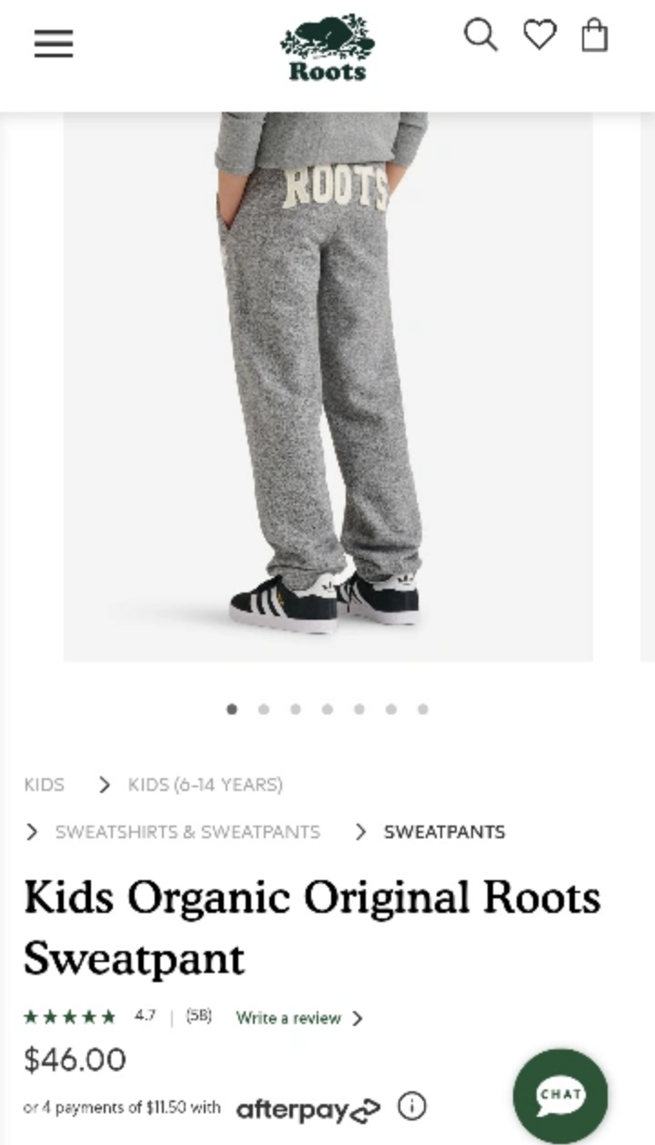 Kids Organic Original Roots joggers sweatpants Dark Pink image indicator(6)