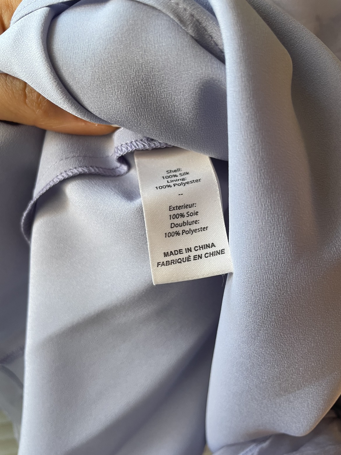 Cinq a sept purple silk chiffon blouse - photo 3