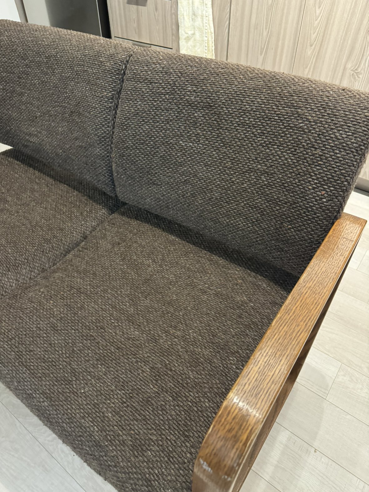 Vintage MCM brown couch - photo 2