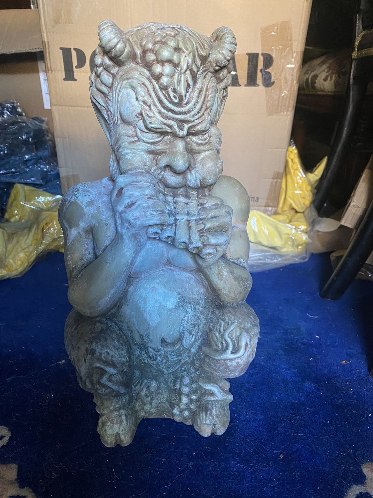 Antique Home decor Satyr, Gargoyle Greek Mythology Statue