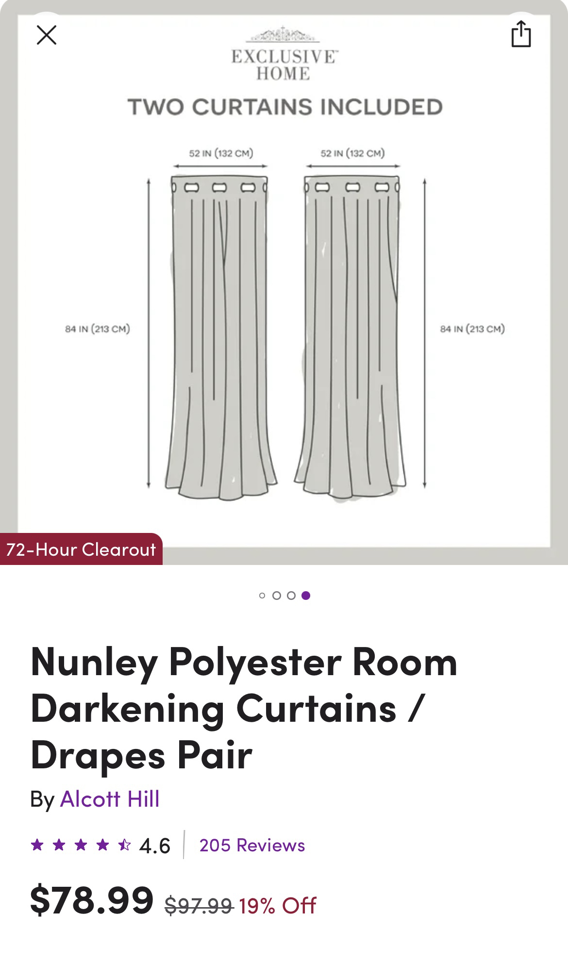 Darkening curtains plus sheers - photo 2