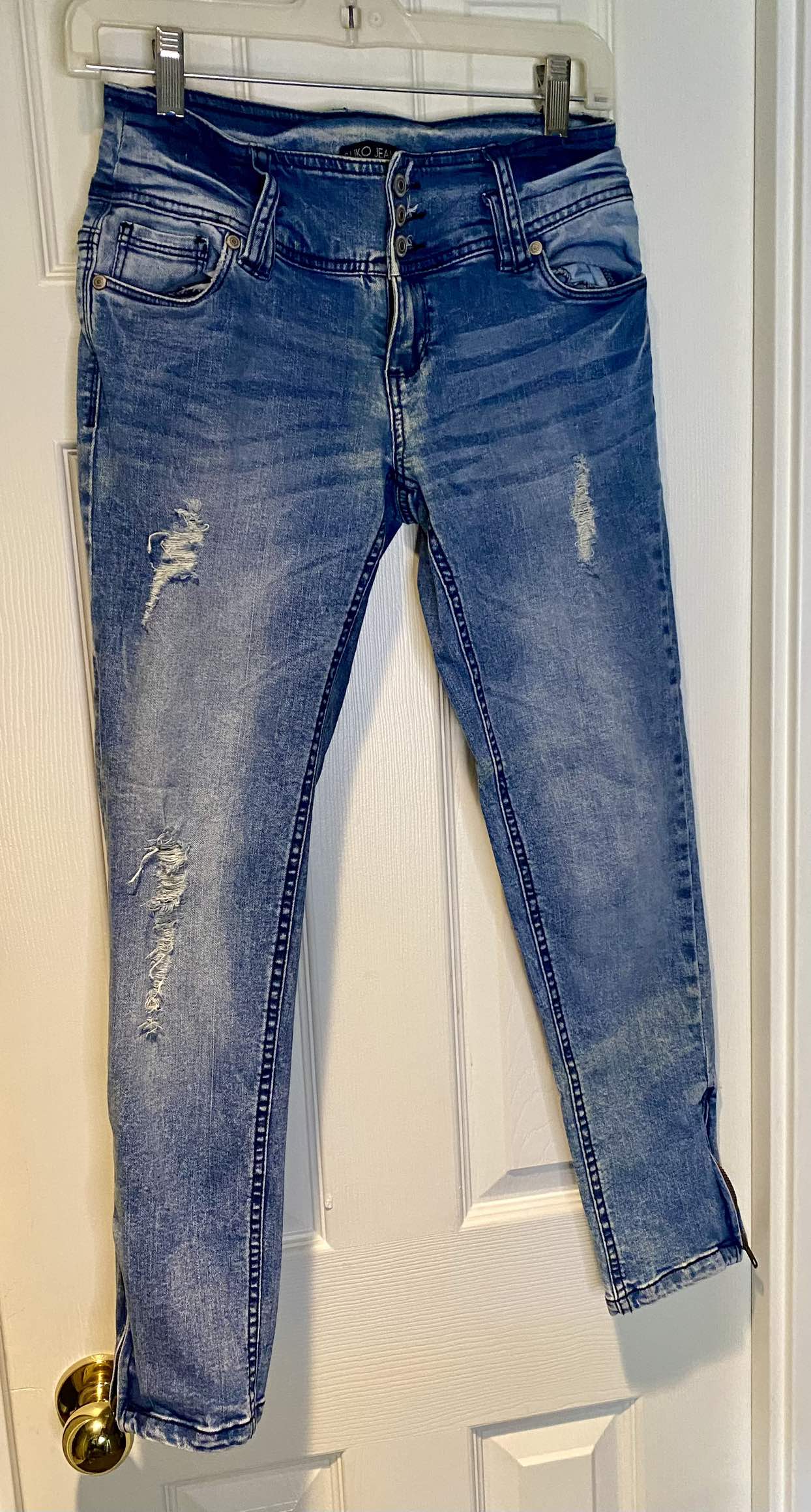Women’s Design Stunning Suko Jeans w Zippers - slim/skinny fit
