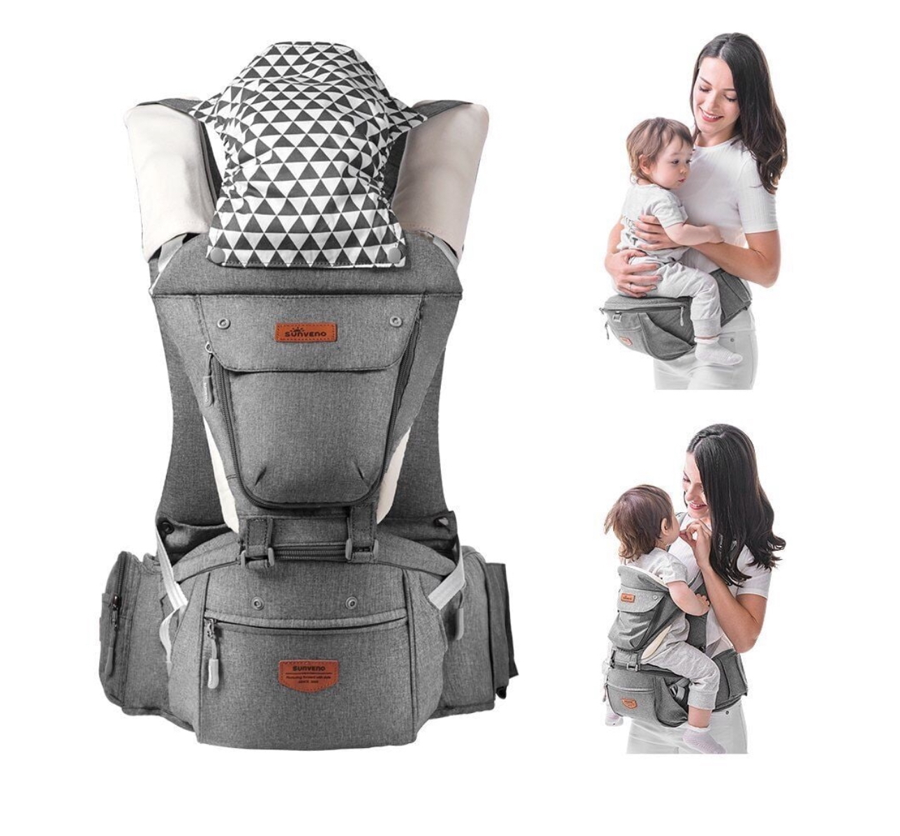 Sunveno Baby Carrier, 6-in-1 Ergonomic Carrier - photo 4