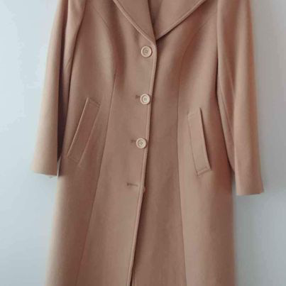 Ladies Long Tan Coat