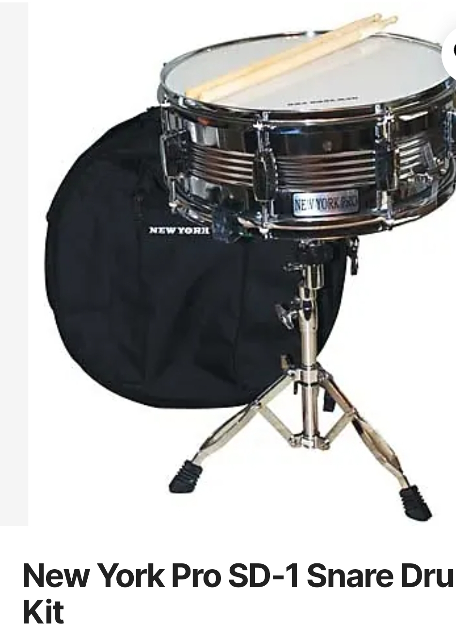 New York Pro SD-1 Snare Drum kit New /  $100