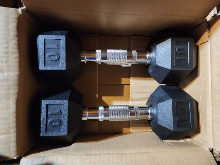 10lb Hex Dumbbell
