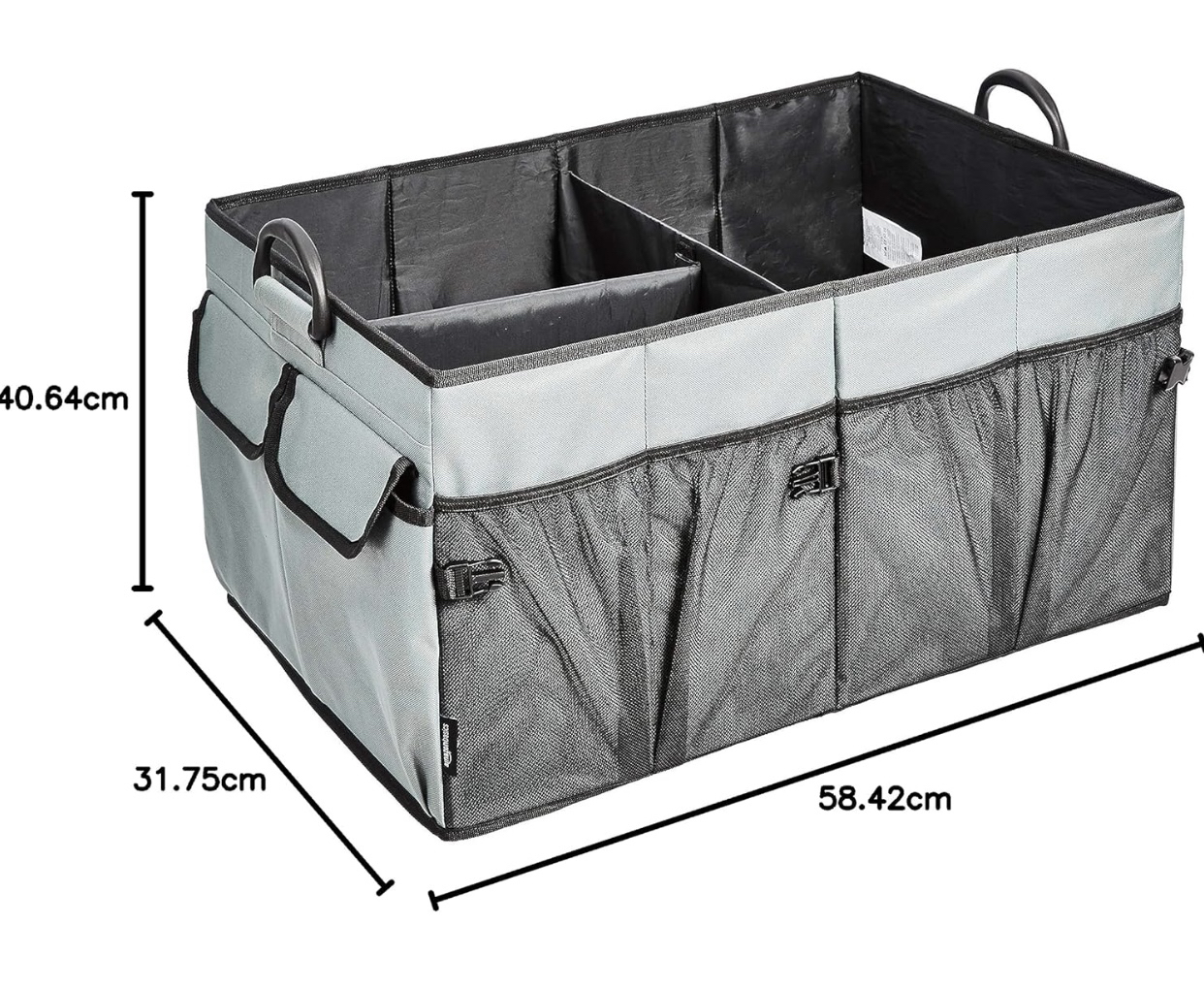 Amazon Basics Foldable Cargo Trunk Organizer with Handles - photo 3