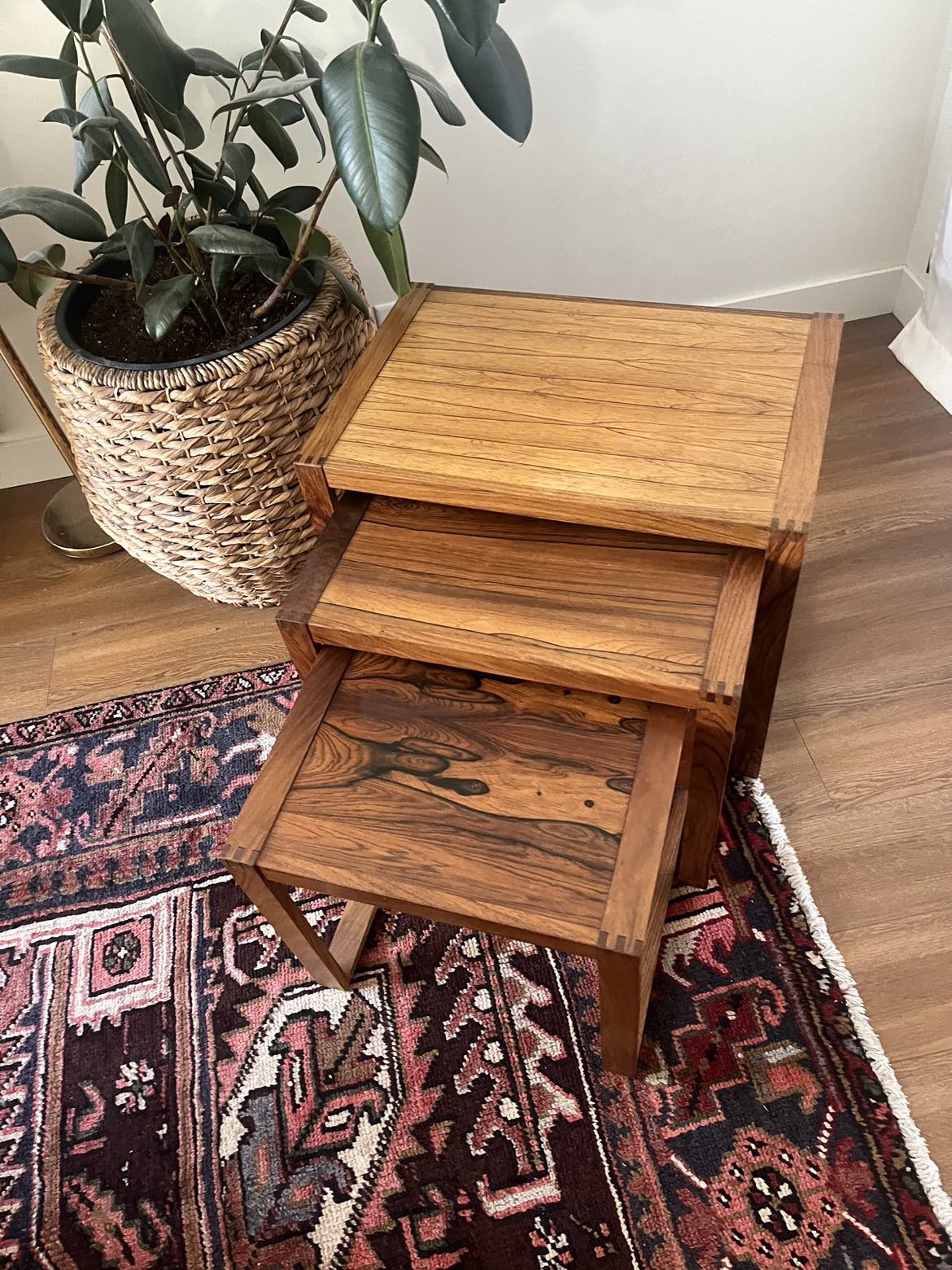 Mid-Century Rosewood nesting tables - photo 4