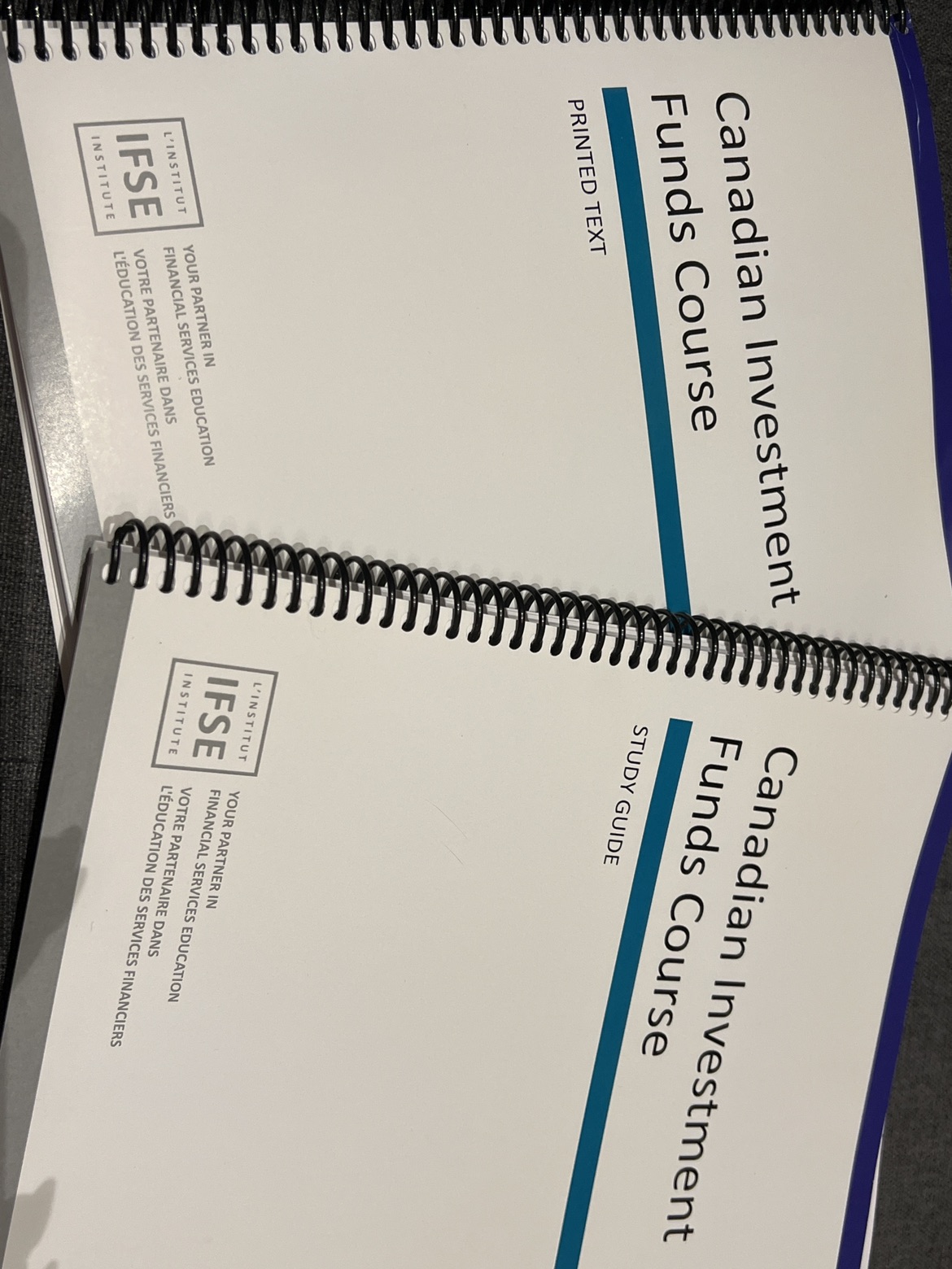 Canadian Investment Funds Course study Guide/Printed Text