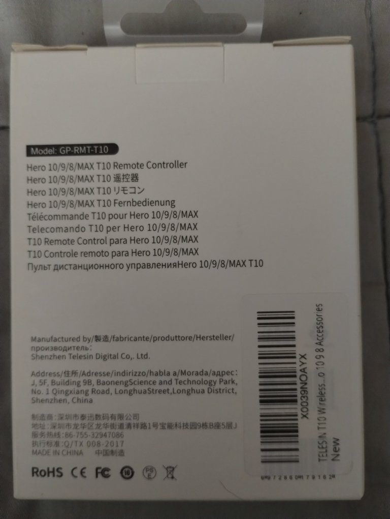 telesin T10 gopro hero Bluetooth remote control image indicator(2)