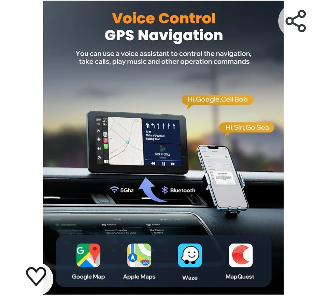 Smart wireless carplay, car stereo, navigation 🥕🥕🥕 image indicator(4)
