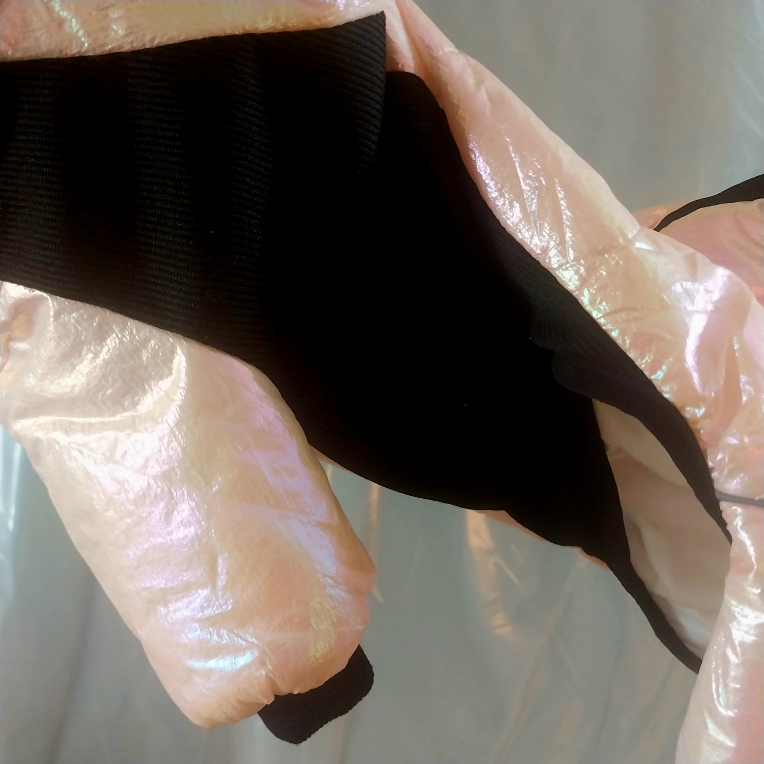 Gorgeous Shiny Dog Puffer Jacket with Legs image indicator(5)