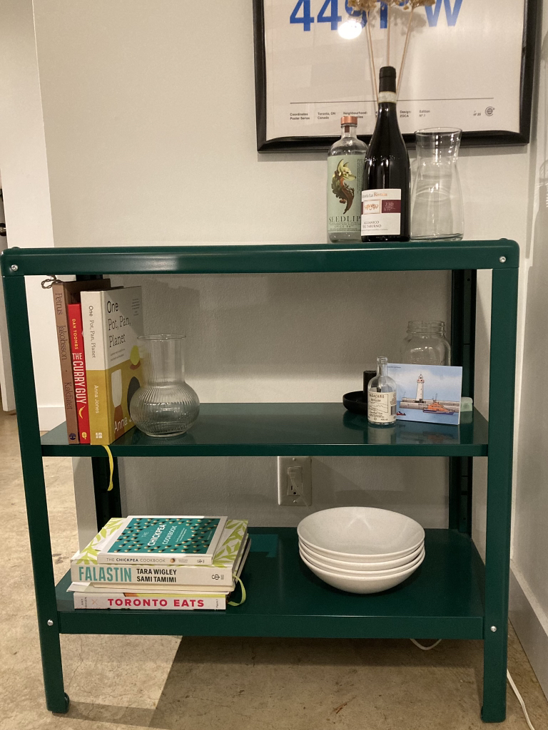 Ikea Kolbjörn indoor/outdoor shelf unit, green