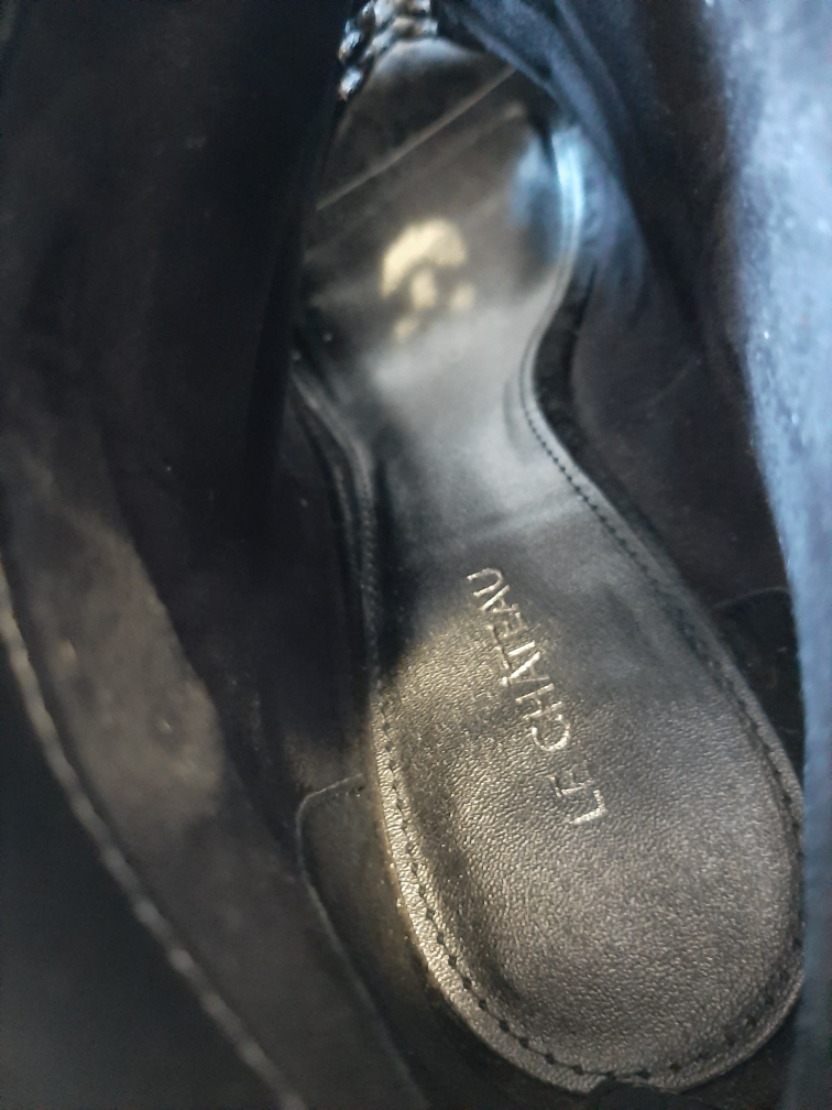 Velvet Black Peekaboo Stiletto Booties image indicator(2)