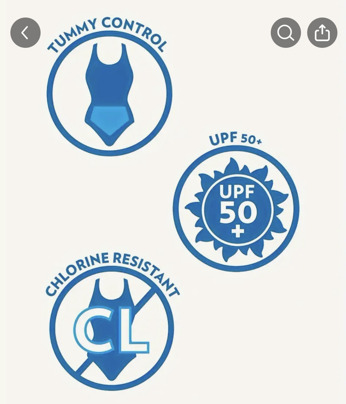 Brand new chlorine resistant swimsuit / size XL image indicator(8)