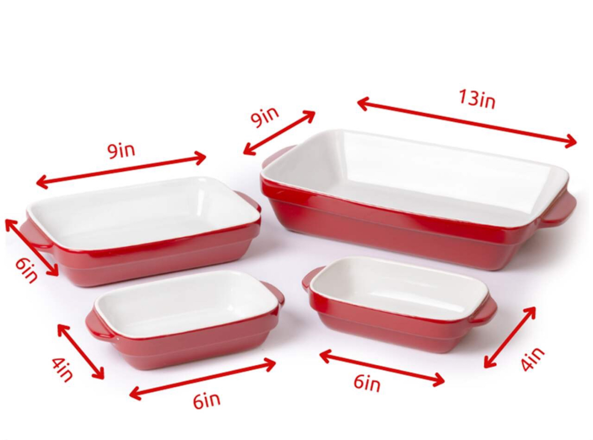 99% like-new Lagostina Ceramic Bakeware Set - photo 5