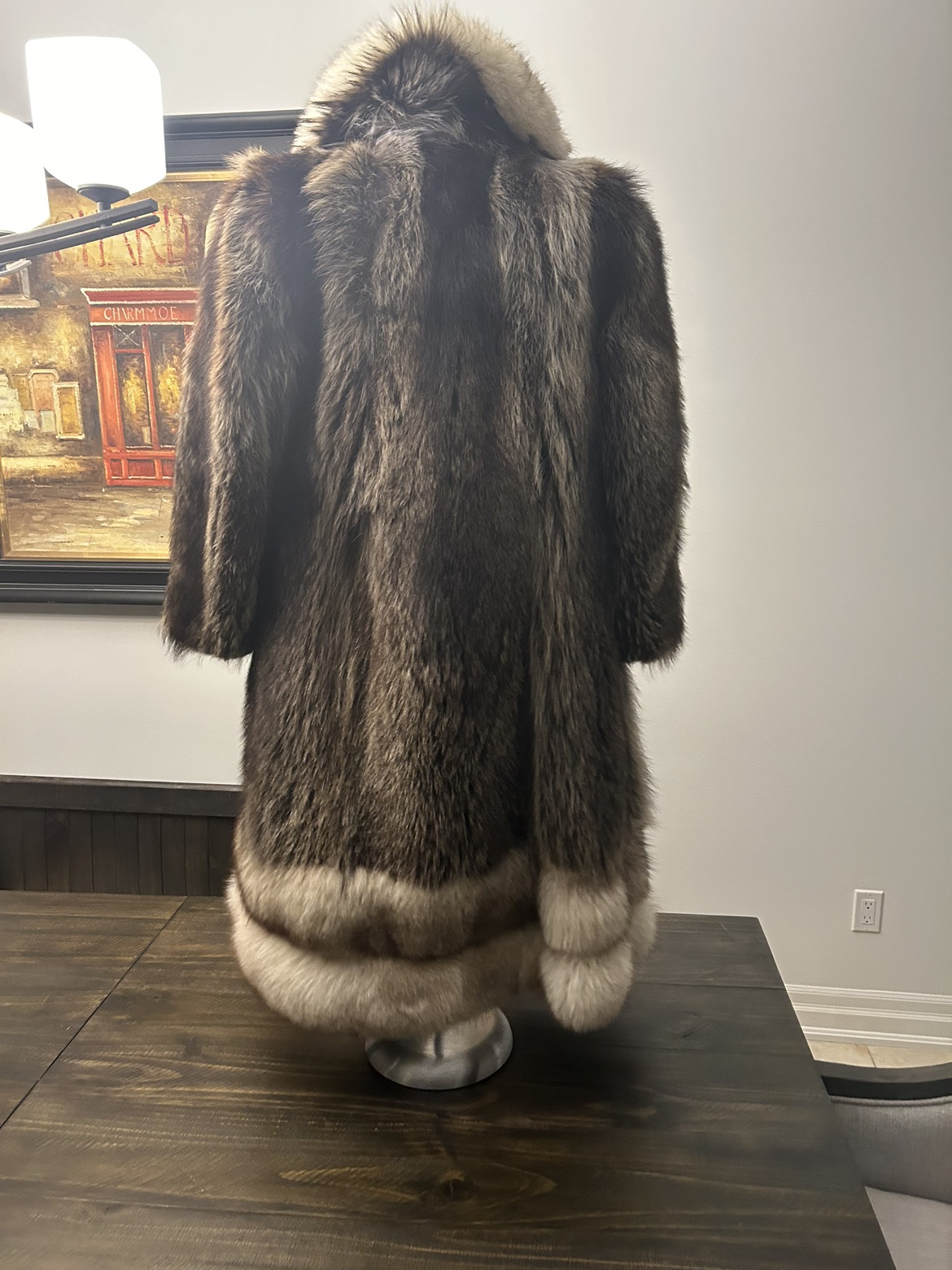 Vintage Custom High End Fur Coat XS/S image indicator(8)