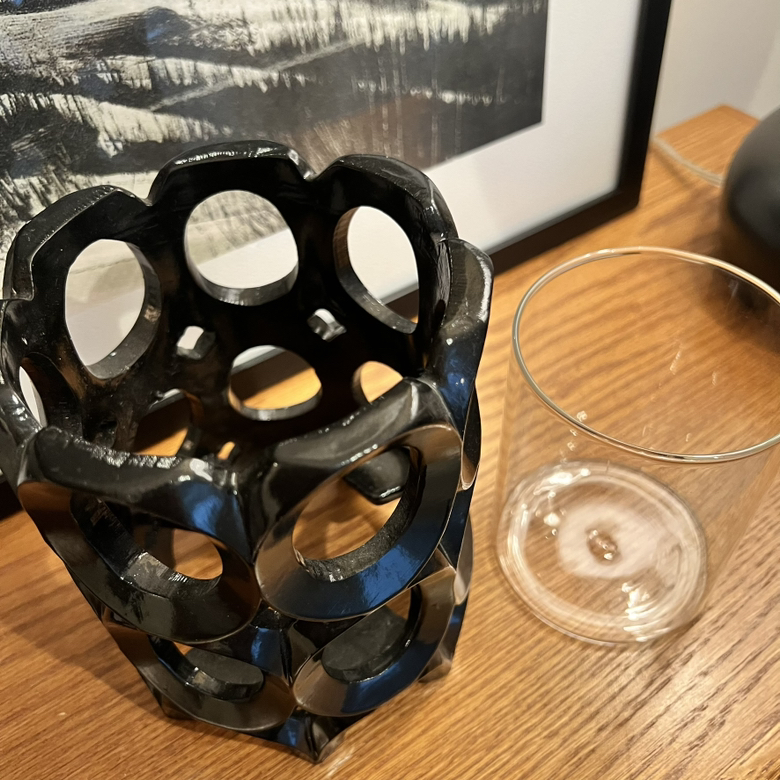 EUC Wood & Glass Candle Holder Set/3 - photo 4