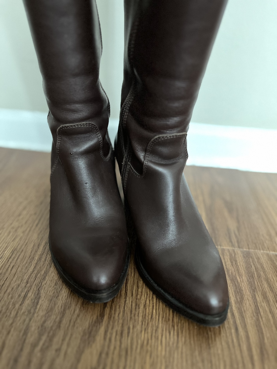 Genuine Leather Knee High Boots - photo 4