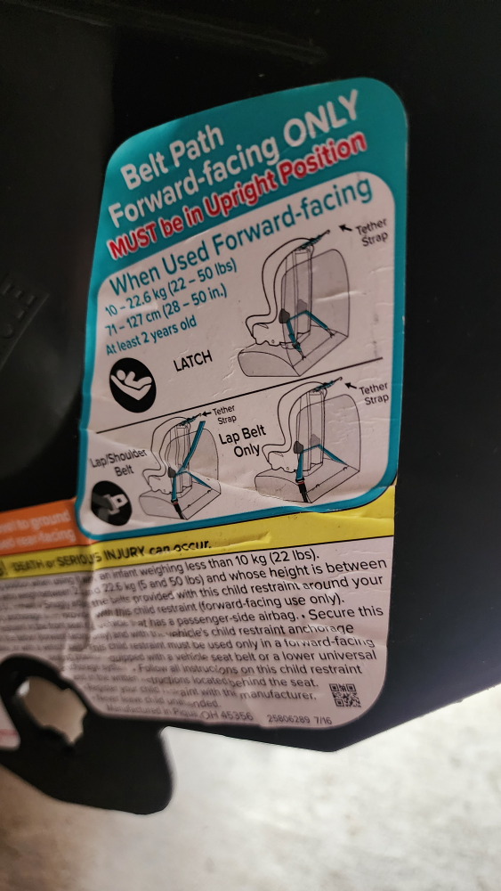 Evenflo convertible car seat - photo 5