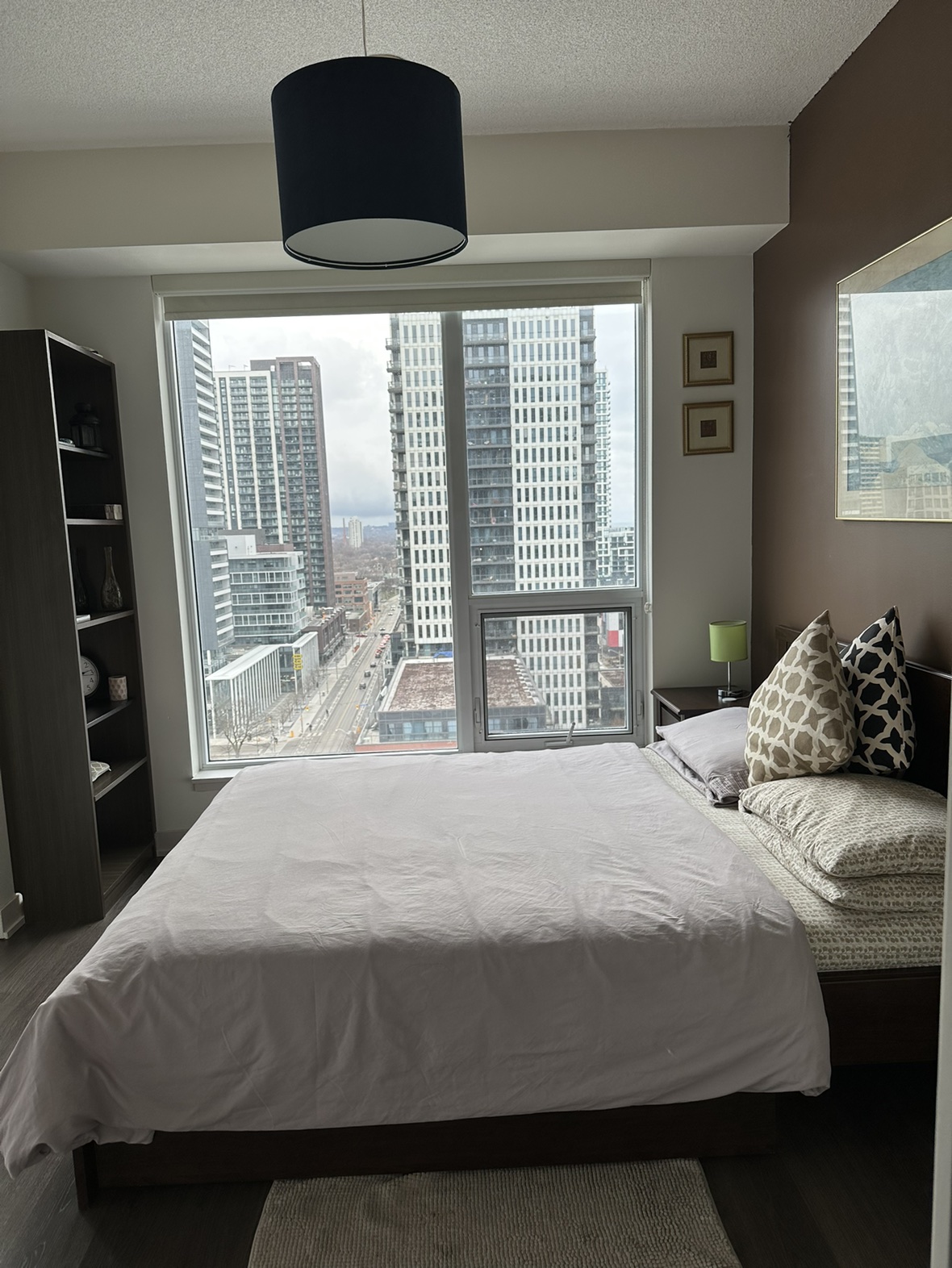 Queen Size Bed - W/ two storage box & Bed Side Table thumbnail