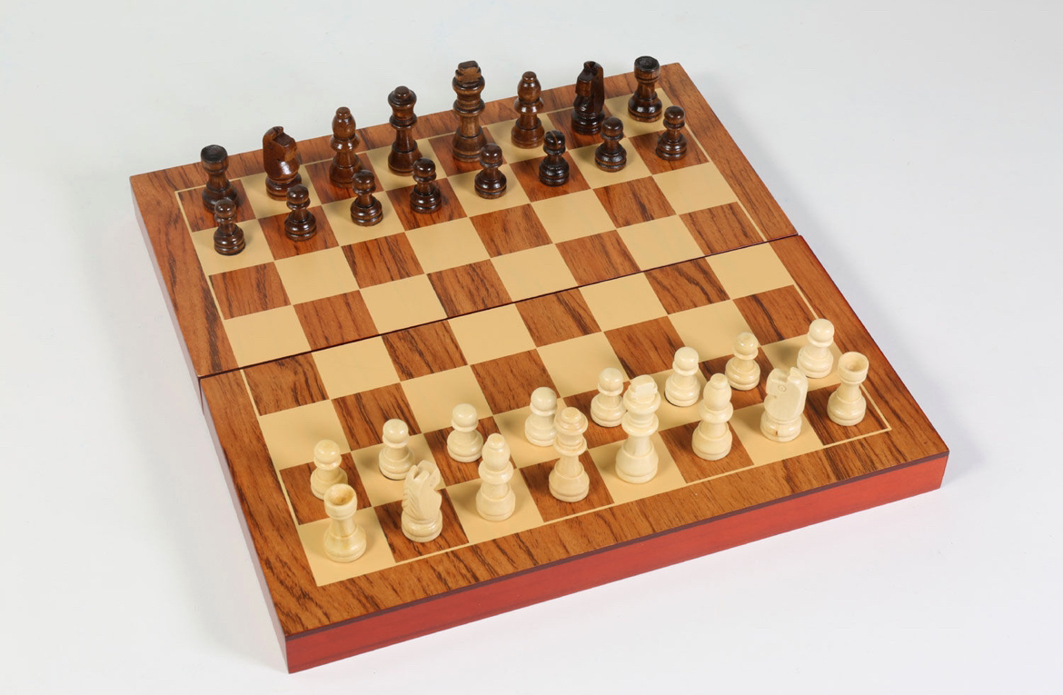 Pavilion solid wood chess set thumbnail
