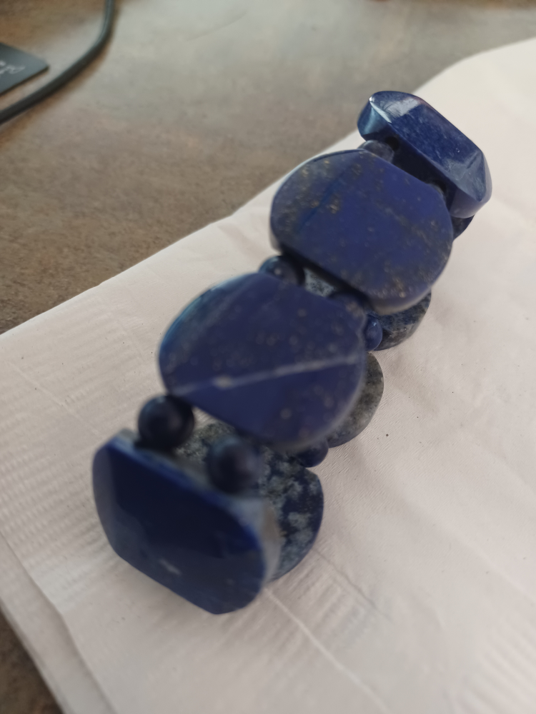 day 1 🥕Lapis Lazuli blue bracelet image indicator(2)