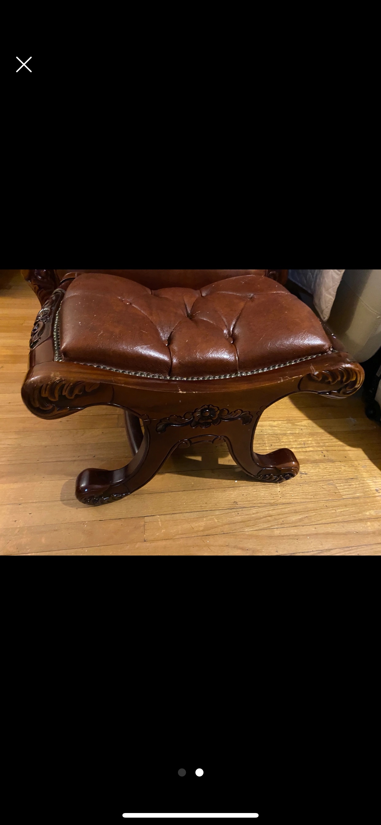 Leather stool
