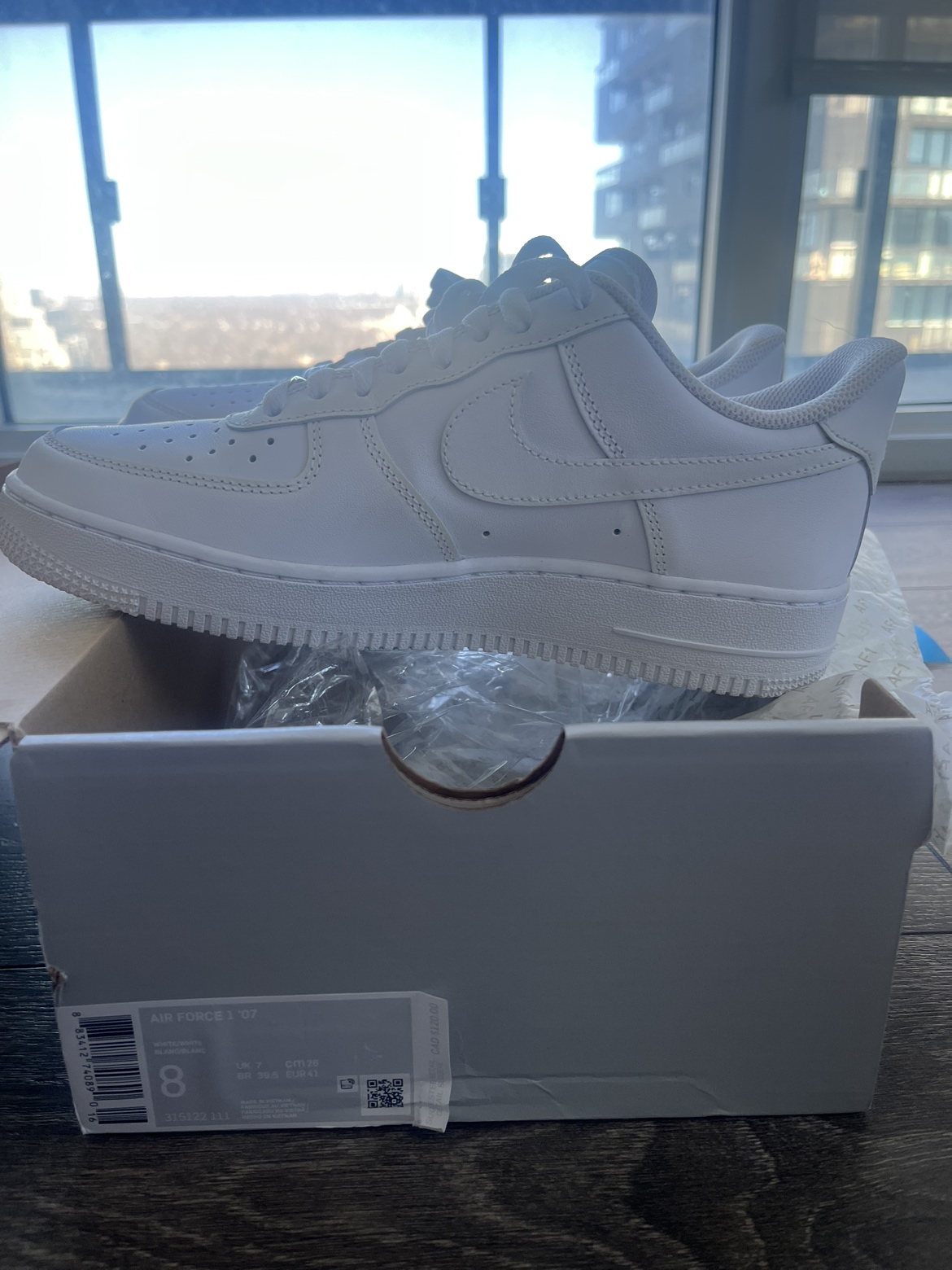 NEW Men’s White AirForce 1 -Size 8 US - photo 5