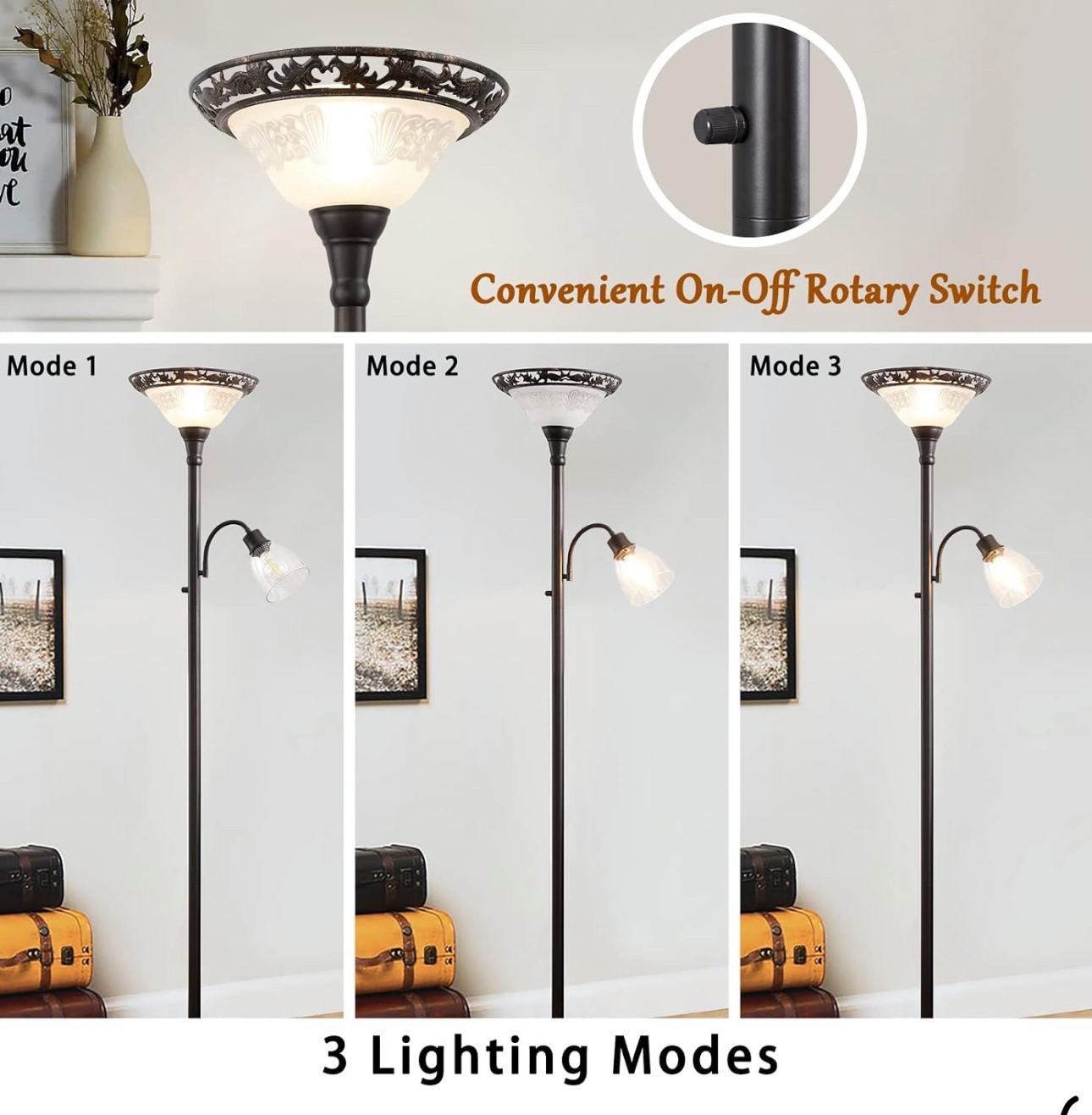 Luvkczc Victorian Floor Lamp, 70" - photo 5