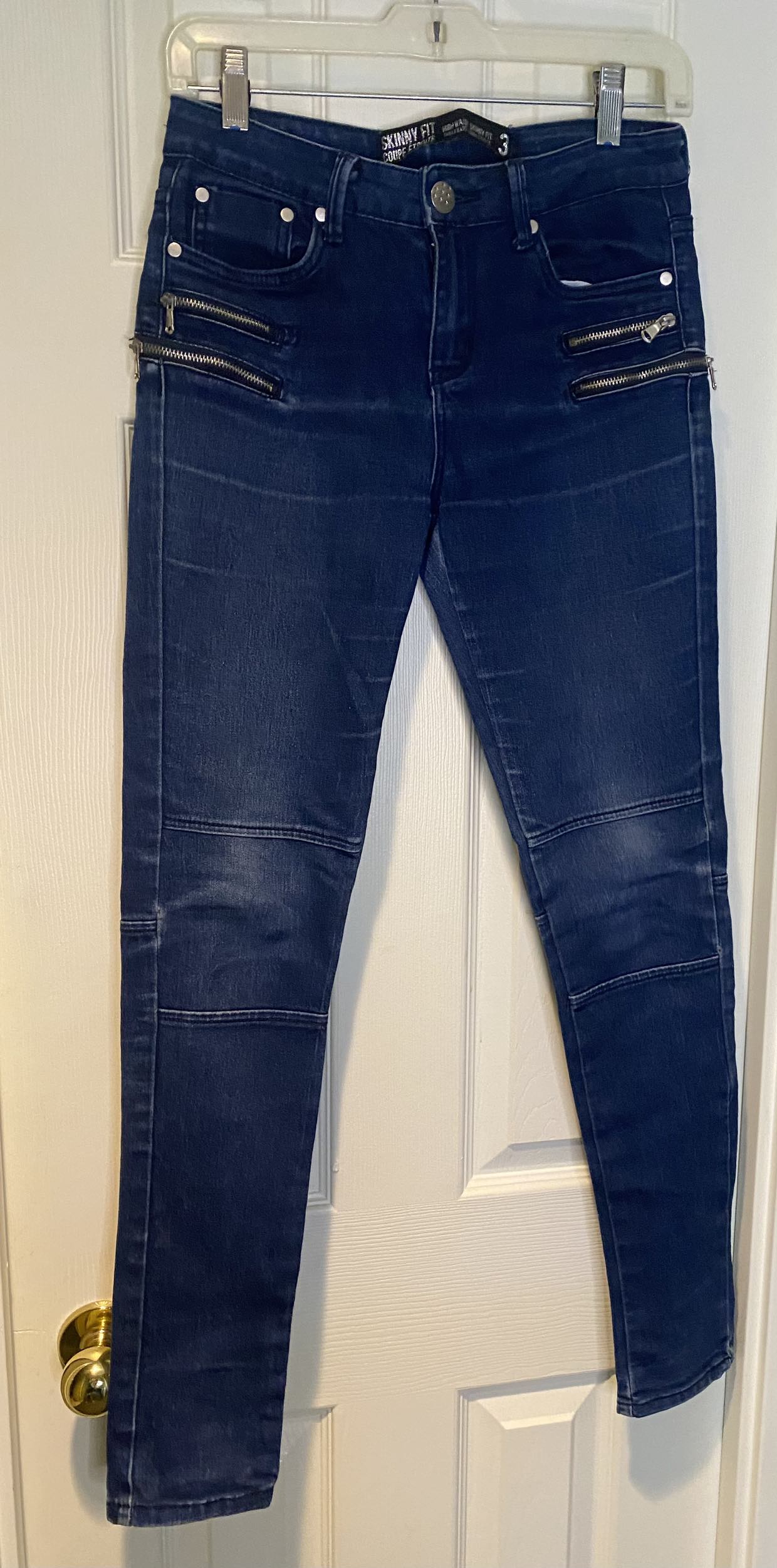 Skinny Fit Rich Blue Denim Size 3 stretch fit